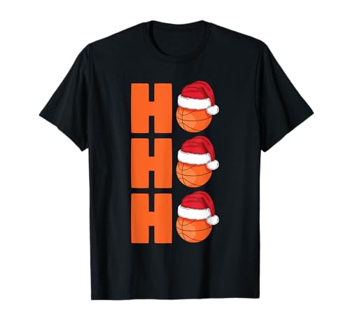 Xmas Santa Claus Basketball Weihnachten T-Shirt