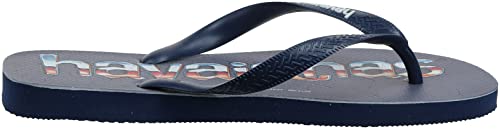 Chinelo Top Logo Mania Print, Havaianas, Masculino, Marinho, 45/46