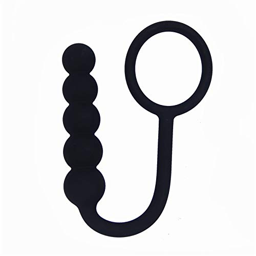 Anal Plug Silicone Butt Plug with Long Taper Thin Neck Curved Base for Comfortable Long-Term Wear Prostate Massager