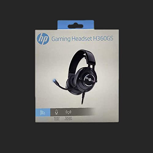 Headset Gamer HP H360GS, Drivers 50MM, preto USB 7.1 surround, RGB