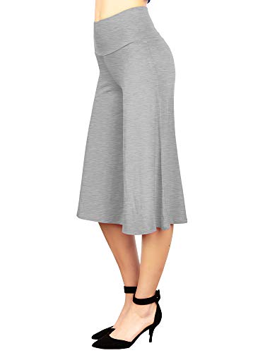 MBJ WB876 Womens Knit Culottes Pants XXXXXL Heather_Grey