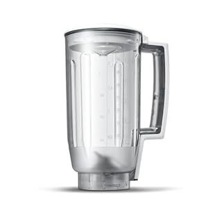Bosch blender opzetstuk, MUZ5MX1, accessoire voor Bosch MUM2, MUM4 en MUM5 keukenmachines, eenvoudig mixen, vaatwasserbestendig, BPA-vrij, inhoud: 1,25L