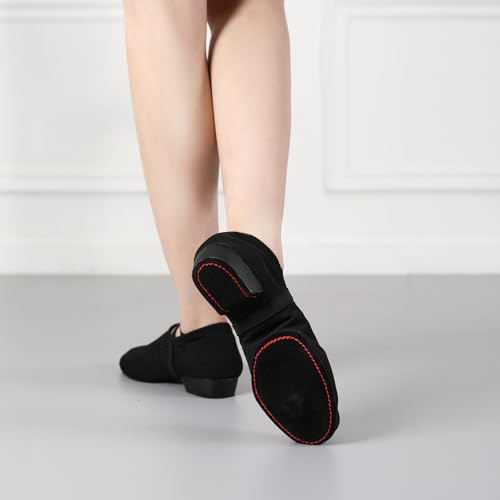 Women's Latin Dance Practice Shoes Beginner 1" Low Heel Standard Ballroom Social Dance Sneaker4