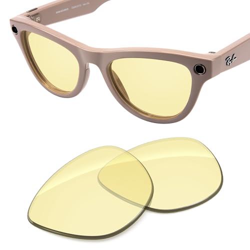Image of Replacement Lenses Compatible with RayBan Meta Skyler RW4010 52mm AI Glasses, UV Protection, Transition