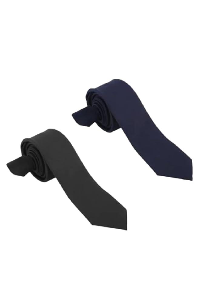 ARHANT TRADING COMPANY Men's combo pack Black & Blue formal Tie for Men,Free size-picture-25