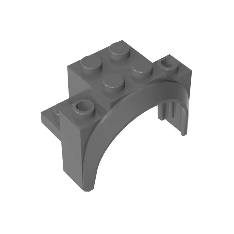Transportation Wheel Arch, Mudguard 4x2 1/2x2 1/3 10PCS Compatible with Lego 18974 GDS-2021 Classic Bulk Toy MOC Color:Dark Bluish Gray — image 1