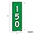 Custom 911 Address Reflective Sign (Green), Double-Sided, Engineer Grade Reflective Sheeting, Heavy Duty 0.080 Aluminum, Laminated - UV and Weather Protected, Includes Holes, 6" x 18", Made in USA