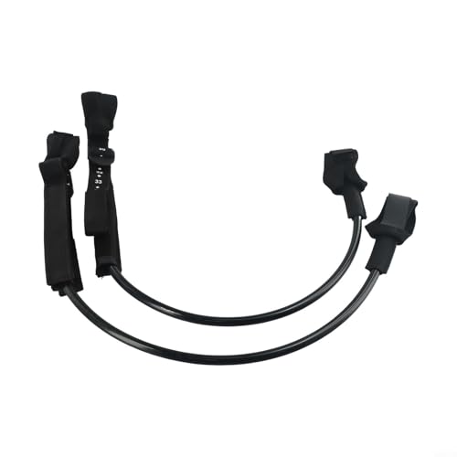 2 Pcs Adjustable Windsurfing Harness Line Heavy Duty Non-Slip PU Design For Windsurf Sports Enthusiasts With Two Size Options 22-28 Inches Or 28-34 Inches Water Sports Equipment Black(28-34 inches) - Thumbnail 5