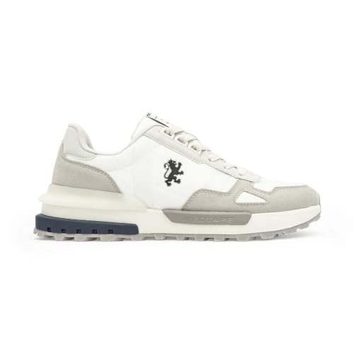 Image of Red Tape Men's Sneakers White Grey Mesh Round Toe Lace-Up