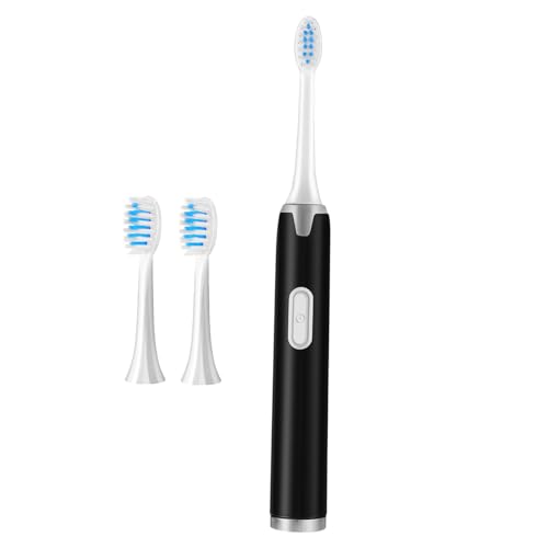DECOMELODY Cepillo de Dientes Eléctrico para Adultos con Tecnología de Vibración Acústica Cabezal Suave y Portátil Dispositivo de Limpieza Oral con Recambios Fácil Manejo y Diseño Ligero para