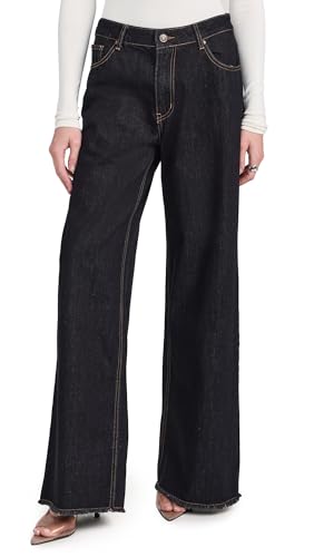 Lioness Women's Eivissa Jeans, Dark Denim, L at Amazon Women's