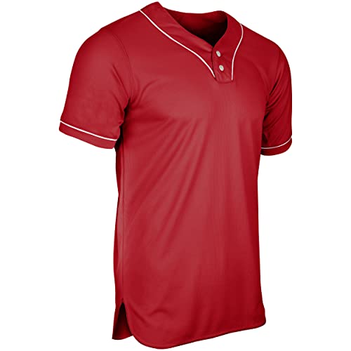 Champro Jersey de Béisbol para Hombre Heater 2-Button Piped Adult miniatura 1