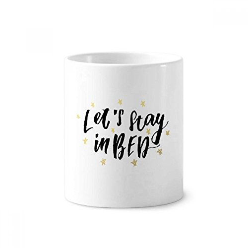 Tasse en céramique 350ml Restons dans le lit pour organiser vos crayons