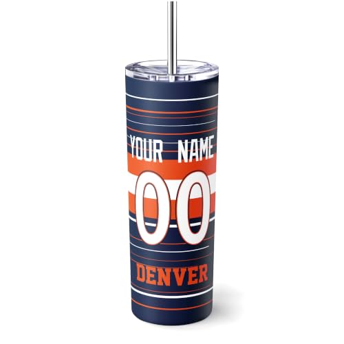 Image of Denver Tumbler 20oz Travel Mug Custom Name and Number Gifts