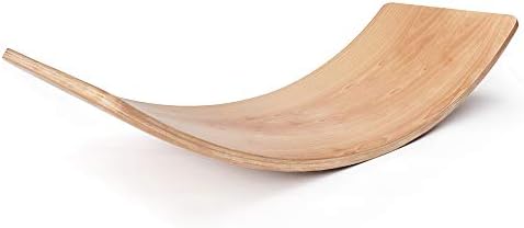 Wayes Toddler Wooden Balance Board, 40 1/2 Inch Kids Waldorf Balance Boards, Curved Wobble Board Waldorf - Children’s Balance Toy | Great for Wobble, Spin, Rock and Slide