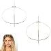 Guador 2 PCS cristal pendentif tête chaîne, bandeau doré bandeau tête chaîne bijoux Bohême bandeau tête chaîne pièce perle gland chaîne bandeau vacances bal mariage coiffure