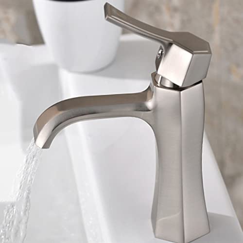 Robinet mitigeur de lavabo anti calcaire en laiton noir durable