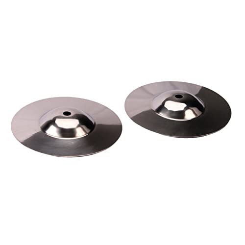 ULDIGI Silver Symbol Instrument 2pcs Crash Cymbals Drum Cymbal Set Musical Instrument Accessories