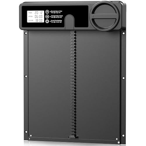 INNOLAND Large Size Automatic Chicken Coop Door - Reinforced Gear Drive