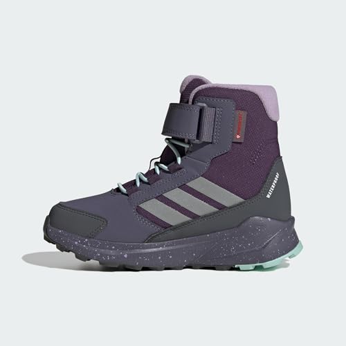 adidas Mixte Enfant Terrex Trailmaker 2 High Climawarm+ Kids, Aurora Plum/Matte Silver/Semi Flash Aqua, 31 EU