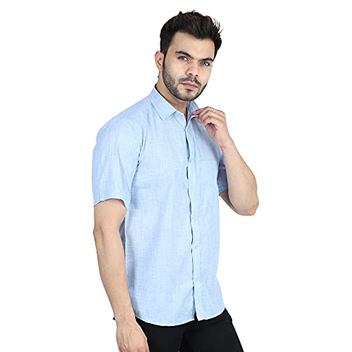 Image of TAHVO Men's Regular Fit Long Sleeves Cotton Formal Shirt