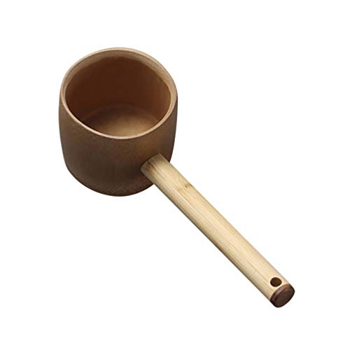 DOITOOL Tea Ceremony Ladle Multi-functional Kitchen Gadget Handmade Natural Water Scoop for Tea Ceremony and Ergonomic Design for Home Use