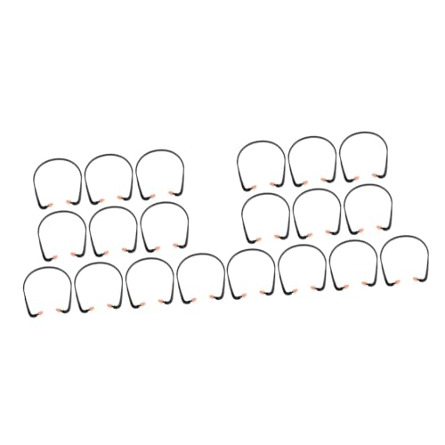 GARVALON 20個 耳栓 ノイズリダクションイヤホン ノイズキャンセリングイヤホン 仕事用イヤホン 耳の芽 睡眠用イヤホン 耳 earbuds シリカゲル Black