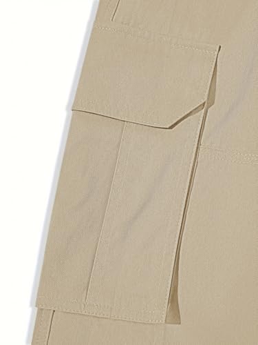 Image of Vogaan Casual Solid Men's Loose Fit Drawstring Cargo Pants with Multiple Pockets | Cotton Cargos for Men