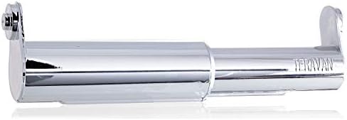 Teravan Standard Extender for Extra Large Toilet Paper, Allows Most Regular Fixtures to Fit Double Rolls and Triple Rolls, Easy to Use, Silver/Chrome