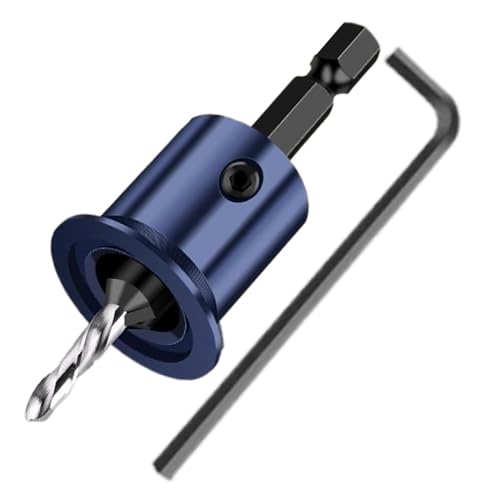 Brocas para avellanador,Broca para fregadero para madera - Juego de brocas avellanadoras para carpintería - Broca para fregadero, accesorios para herramientas de carpintería para elaboración de mueble