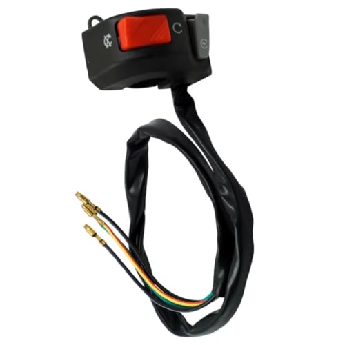 Commande clignotant moto universelle 22mm, bouton phare et klaxon