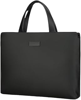 [ATOOKY] ビジネスバッグ レザー 防水 横型 大容量 ファッショナブル ファイル収納 ポータブル 手提げ 公文包 会議用 男性用 [並行輸入品]