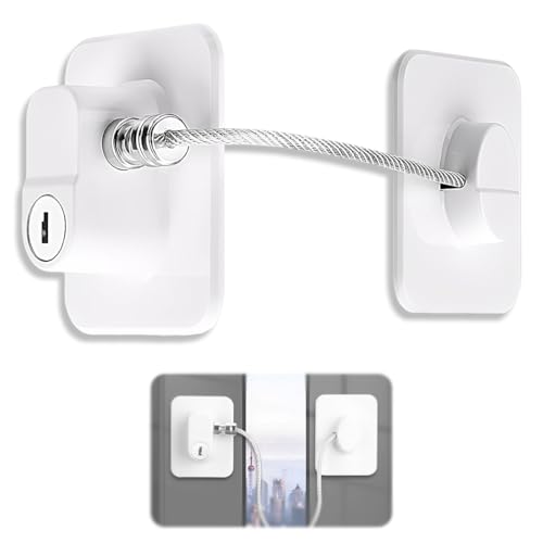 JYNXOR 1 Pezzi Blocca Finestre Per Bambini,Lucchetto per Frigorifero con Chiavi, Blocca Finestra Bambini, Bambini Lucchetto Armadio per Frigorifero, Lavatrice, Mobile, Finestra