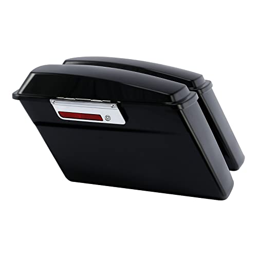 Alforjas rígidas para motos TCMT Negra mate miniatura 2