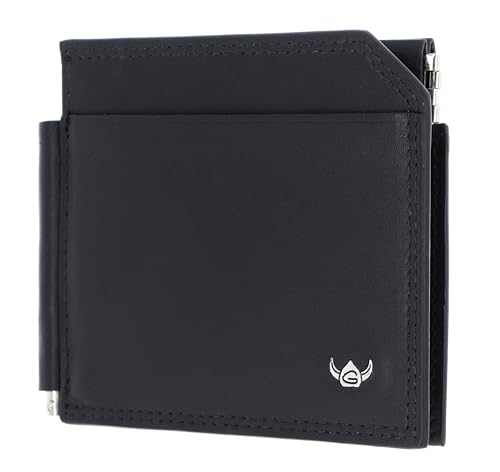 Cuero tarjetero pinza para billetes Golden Head Polo Clip-Scheintasche 1960 negro