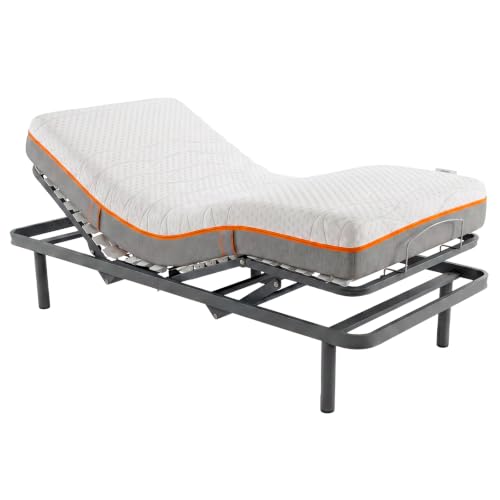Homey - Pack Cama Eléctrica Articulada 90 x 190 cm con Colchón Viscoelástico Premium | Máximo Confort, Adaptación Anatómica y Transpirabilidad
