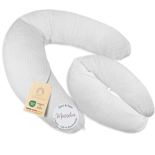 Baby's Stillkissen XXL - 190cm Schwangerschaftskissen mit Bezug -...