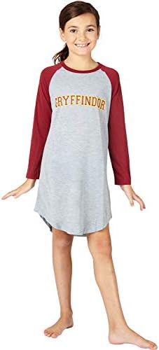 Big Girls Harry Potter Pajama Nightgown Sleep Shirt (Gryffindor, 10/12)