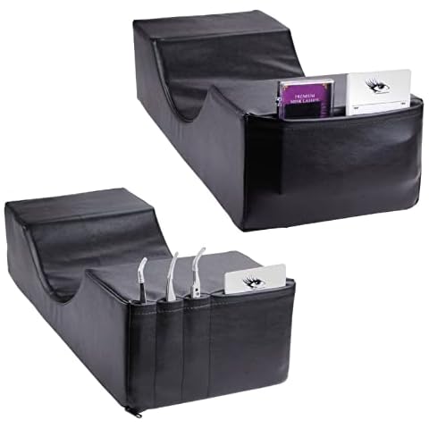 Wimpernverlängerung Nackenkissen Pu Leder Wasserdichtes Wimpernpfropfwerkzeug Memory Foam U-Förmiges Kissen Cover