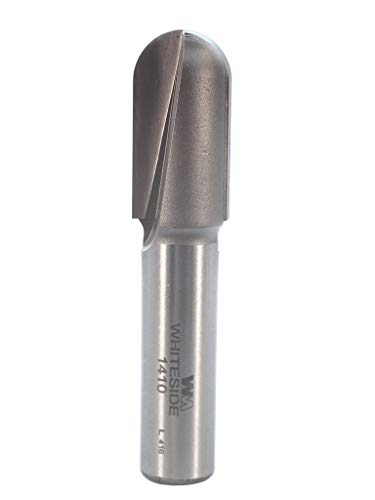 Whiteside Router Bits 1410 Round Nose Bit with 5/16-Inch Radius, 5/8-Inch Cutting Diameter and 1-1/4-Inch Cutting Length