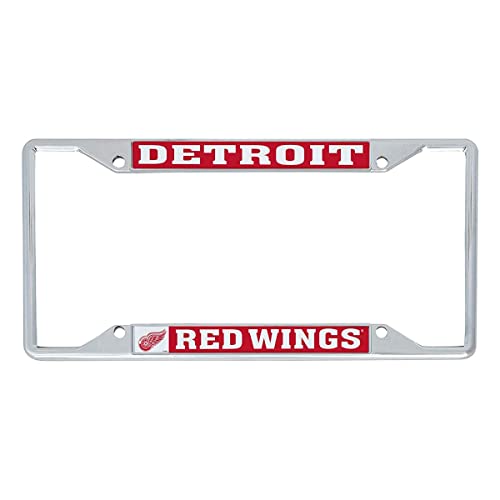 Desert Cactus Detroit Red Wings Car Accessories NHL Team National Hockey League Metal License Plate Frame and Tag Holder for Front or Rear of Car (Traditional)