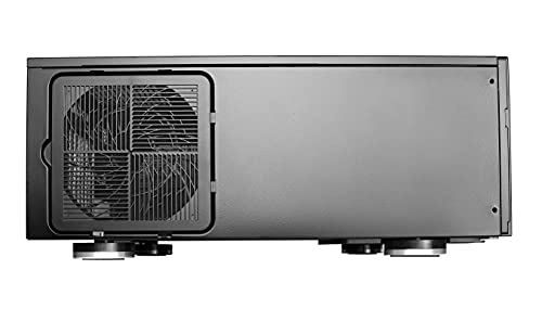 Gabinete para PC Silverstone Technology GD08B para Home Theater con panel frontal de aluminio, compatible con placas base E-ATX/ATX/Micro-ATX miniatura 6