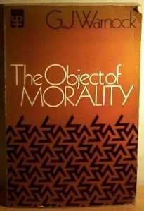 Object of Morality (University Paperbacks) by G... B01K3LNGI8 Book Cover