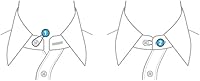Vista 5 de Extensores de cuello para camisas de hombre, extensor de botones, extensor de cuello para camisa de vestir para hombres, paquete de 2
