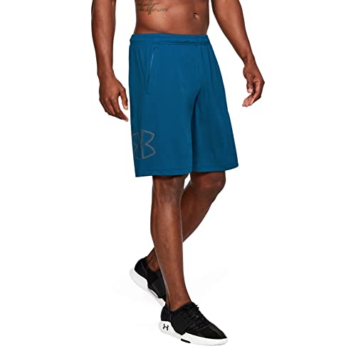 Under Armour Men's Tech Graphic Shorts, Moroccan Blue (487)/Graphite, Small