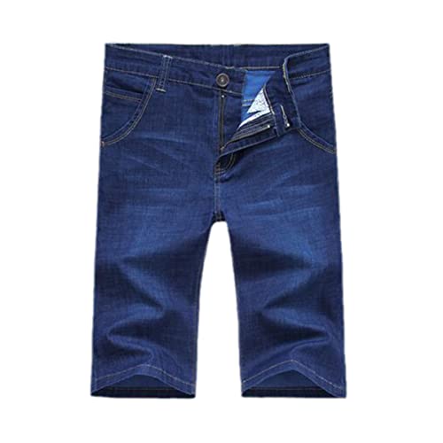 Short en denim homme grande taille Kelsiop finitions soignées bleu denim