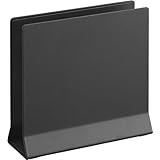 山崎実業(Yamazaki) スリム ノートパソコンスタンド ブラック 約W16×D5.7×H15.2cm タワー tower ノートPC 収納 縦置き 省スペース 4499