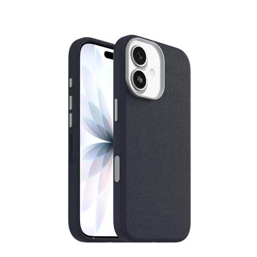 Image of OtterBox iPhone 17 Symmetry Series Cactus Leather Case - Blue Sentiment - Slim, Premium Protective iPhone Case