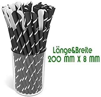 Slush Ice Cream Pack of 125 Spoon Straws Paper Straws Compostable Plastic Free 200 mm x 8 mm Spoon Iced Coffee - Image 2