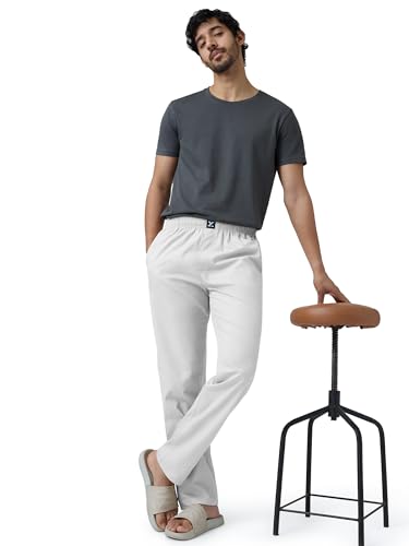 Image of XYXX Men's Pace Super Combed Cotton Regular Fit Solid Pyjamas | Dual Pockets, Ultra Light, Comfortable Lounge Pants for Men